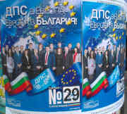 Wahlplakat der Bewegung für Rechte und Freiheiten