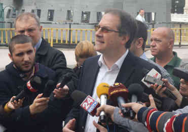 Skopje - Die Opposition kommt zwar zu Wort, aber in den offiziellen Nachrichten nicht vor. - Foto: BR | Sasko Golov