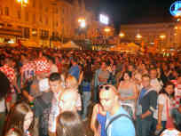 Public Viewing auf dem Jelacic-Platz in Zagreb - Foto: BR | Stjepan Milcic