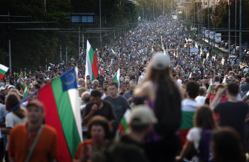 Seit 1 Jahr gibt es in Bulgarien Proteste gegen die Regierung - Foto:  picture alliance / dpa (07.07.2013)