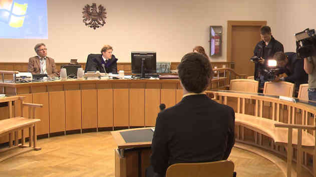 Der 23-jährige Josef S. aus Jena vor dem Landesgericht Wien - Foto: BR
