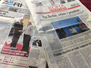 Vor allem die Anerkennung die dem Kosovo entgegengebracht wird, erfreut die heimischen Medien - Foto: BR | Dardan Sadriu