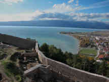 Mazedonien - Ohrid: Blick auf die Stadt und den See von der Burg Samoil - Foto: BR | Lyubisha Nikolovski