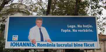 Der Siebenbürgersachse und Chef der Rumänischen Liberalen Klaus Iohannis schafft es mit 32,1 Prozent in die Stichwahl. Quelle: BR|Stephan Ozsvath