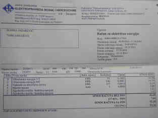 Der Stromverbrauch ist dann am höchsten, wenn er am günstigsten ist. Hier zu sehen auf einer bosnischen Stromabrechnung. Foto - BR | Eldina Jasarevic
