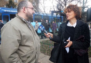 Journalist und Politikwissenschaftler Srecko Latal im ARD Interview mit Eldina Jasarevic. - Foto: BR | Eldina Jasarevic