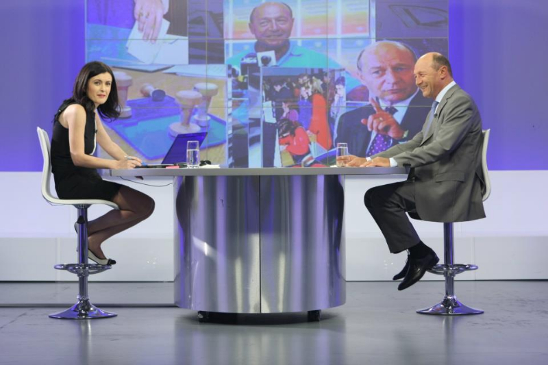 Es war einmal: Sorina Matei und Ex-Präsident Basescu sprechen noch miteinander. Heute attackiert der ehemals Mächtige die Korruptionskritikerin. Foto: Sorina Matei
