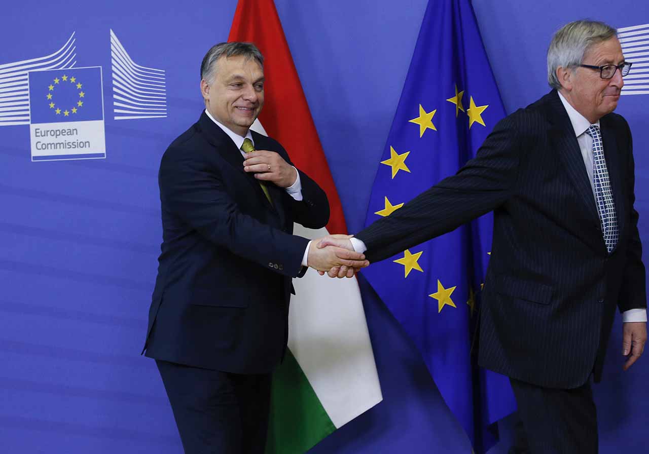 "Stress-Test" Orban. Abschied oder Begrüßung? Foto: picture alliance/dpa