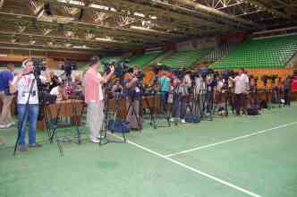 Papstbesuch Pressezentrum