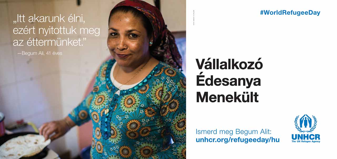 „Wir möchten hier leben, deswegen haben wir unseres Restaurant eröffnet.“ Begum Ali, 41: Unternehmerin, Mutter, Flüchtling aus Bangladesch. Foto: UNHCR