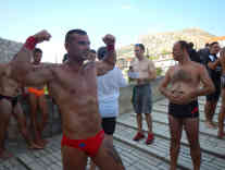 Eine kurze Pose für die Kamera ist für die Springer immer noch drin. Foto: BR | Eldina Jasarevic