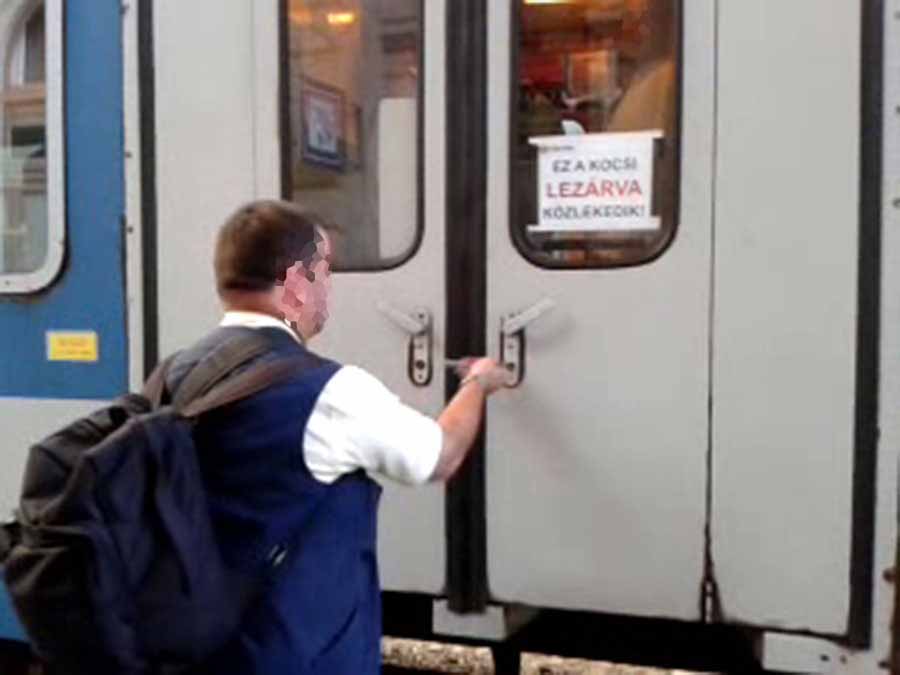 Bild aus einem Video eines Aktivisten. Aufgenommen am 23.07.2015 am Bahnhof Keleti in Budapest.