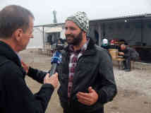 Driton Maliqi von der Hilfsorganisation Legis hilft seit vier Monaten im mazedonischen Tabanovce. Foto: BR | Schaban Bajrami