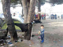 Auch die jüngsten sind an der Grenzen gestrandet. Foto: BR | Schaban Bajrami