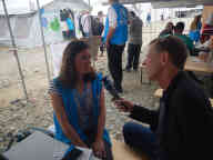 Alexandra Krause, UNHCR-Koordinatorin im mazedonischen Durchgangslager Gevgelija. Foto: BR | Schaban Bajrami