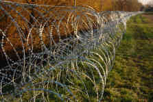 Stacheldrahtzaun bei Rigonce, Slowenien. Foto: BR | Stephan Ozsváth