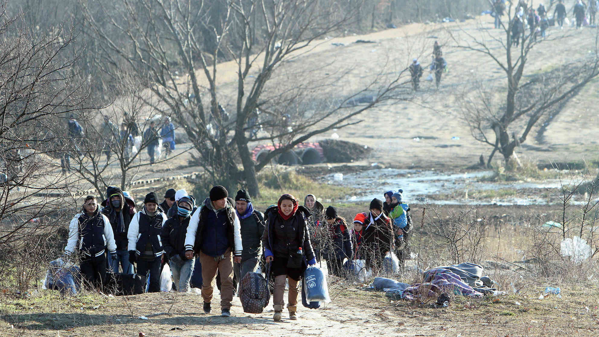 Flüchtlinge auf der Balkanroute. Foto: picture-alliance/dpa