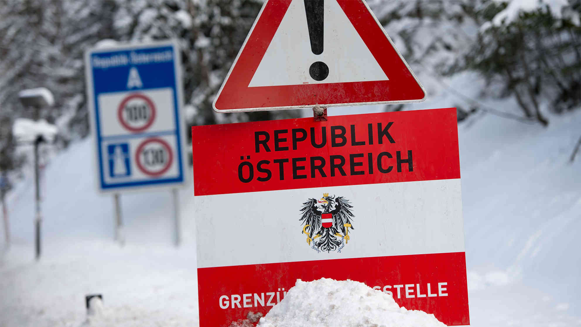 Grenzübergang zu Österreich. Foto: picture-alliance/dpa