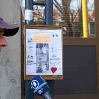 Eldina Jasarevic – Interview während der Proteste im Feb. 2014 in Tuzla. Foto: BR | Eldina Jasarevic