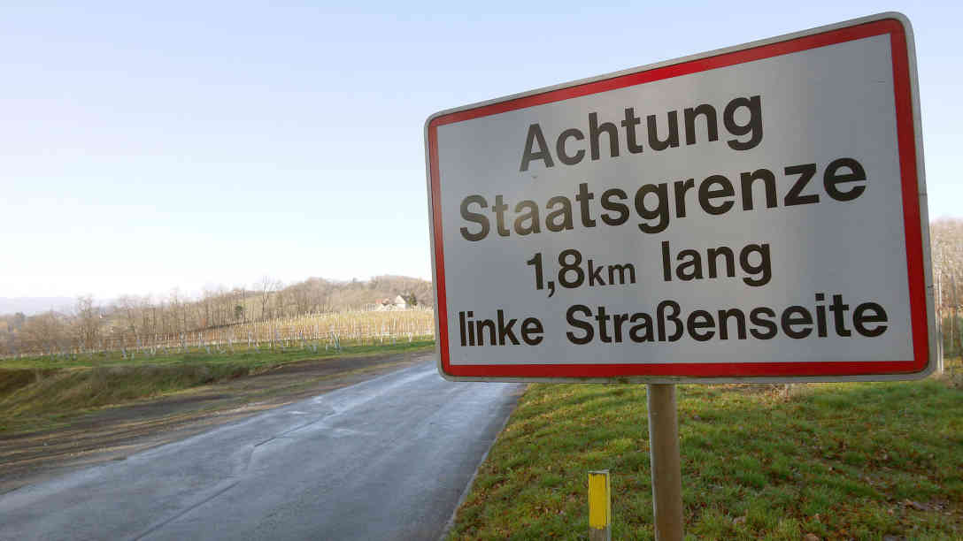Grenzgebiet zwischen Österreich und Slowenien. Foto: picture-alliance/dpa
