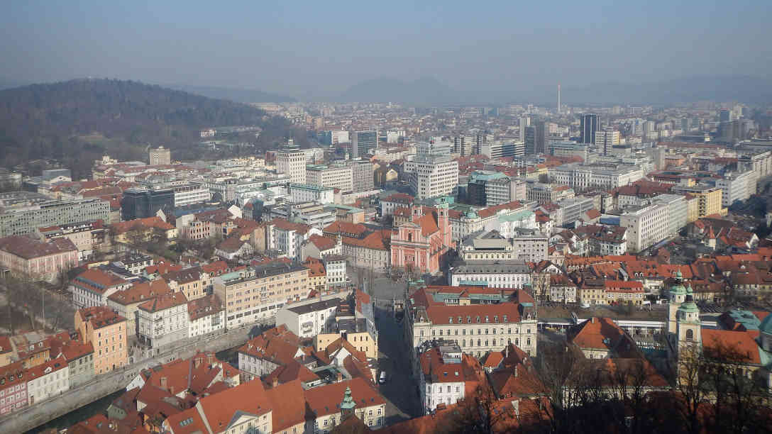Blick auf Ljubljana. Foto: BR | Stjepan Milcic
