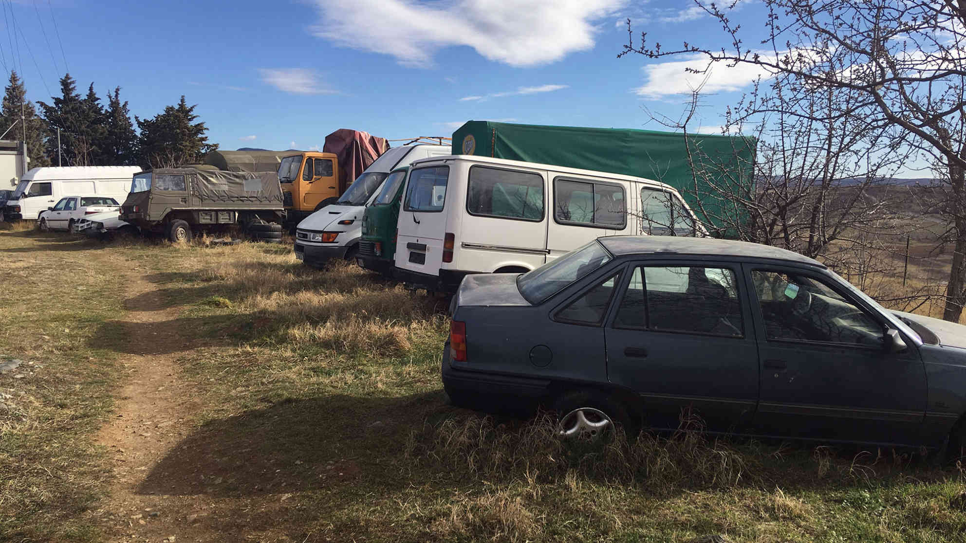 Der Autofriedhof in Gevgelija. Foto: BR | Michael Mandlik