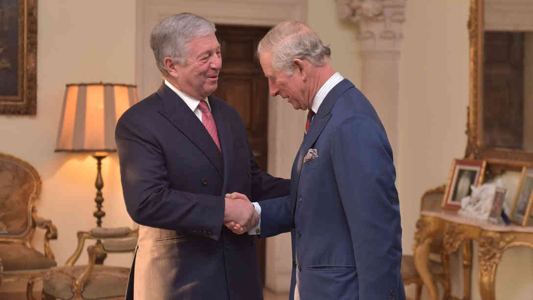 Prinz Charles und Kronprinz Aleksandar Karadjordjevic im Weißen Schloss in Belgrad. Foto: BR | Kraljevski Dvor
