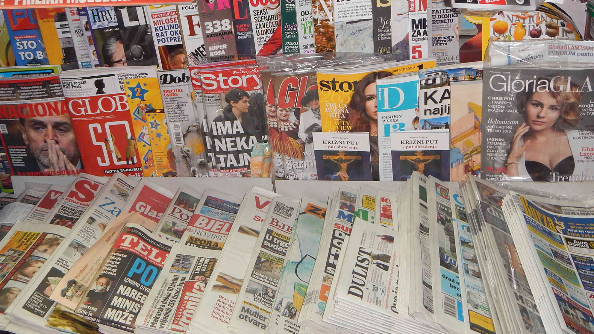 Kroatische Zeitungen. Foto: BR | Stjepan Milcic