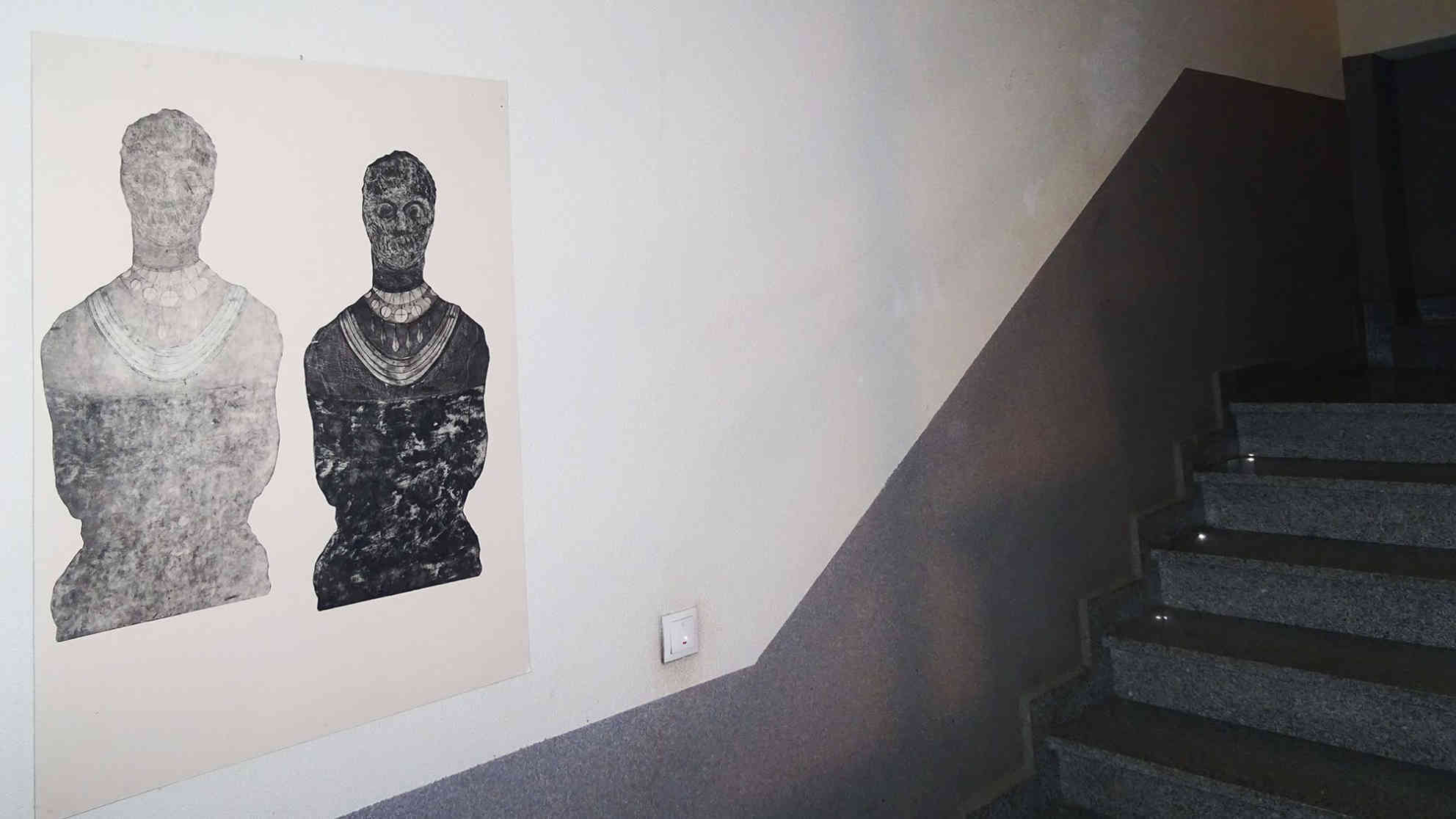 Treppenhauskunst in Sarajevo - Alle Werke bleiben im Besitz der Mieter. Foto: Bojan Kanlic