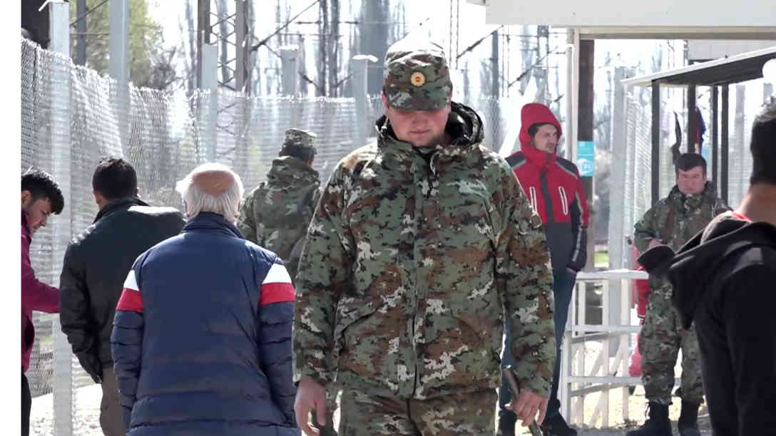 Flüchtlingslager in Tabanovce. Foto: BR