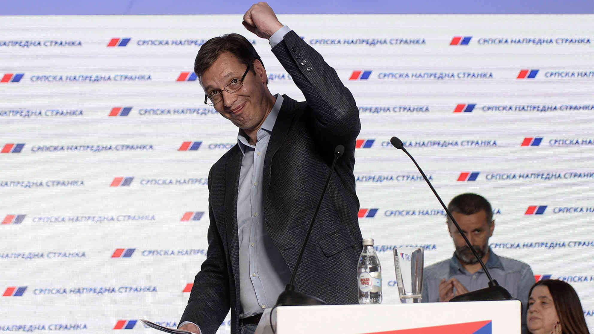 Bei den vorgezogenen Wahlen erreichte die Fortschrittspartei von Premierminister Aleksandar Vucic die absolute Mehrheit. Foto: picture-alliance | dpa