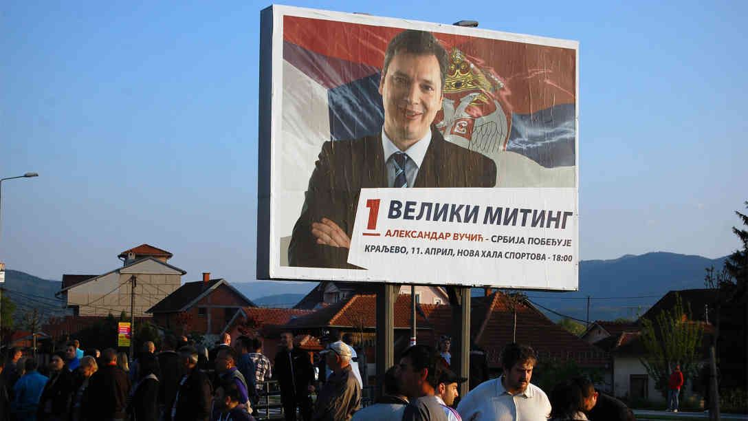 Premierminister Aleksandar Vucic ist Favorit bei der Parlamentswahl. Foto: BR | Stephan Ozsváth
