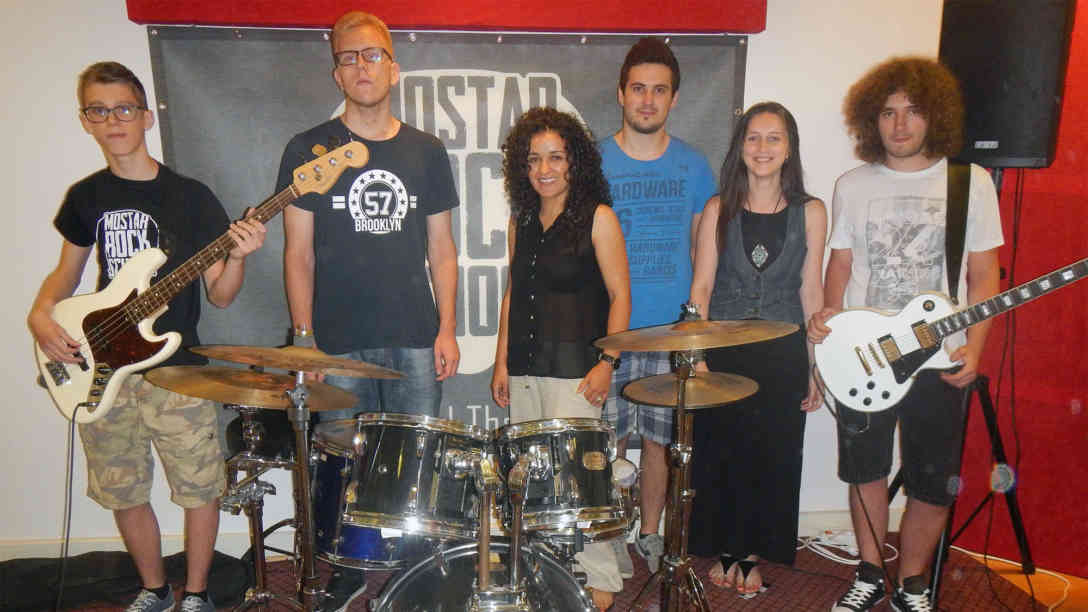 Die Schulband ist gemischt und besteht sowohl aus Kroaten als auch aus Bosniaken. Foto: BR | Eldina Jasarevic