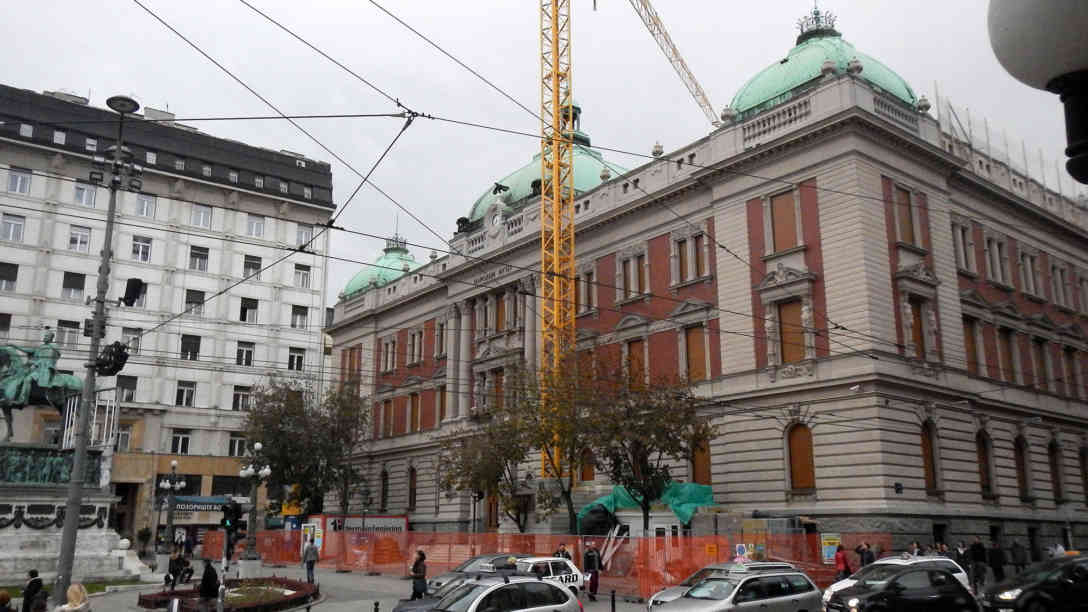 Das Nationalmuseum in Belgrad ist seit Jahren geschlossen. Im Mai 2018 soll es endlich wieder geöffnet werden. Foto: BR | Dejan Stefanovic