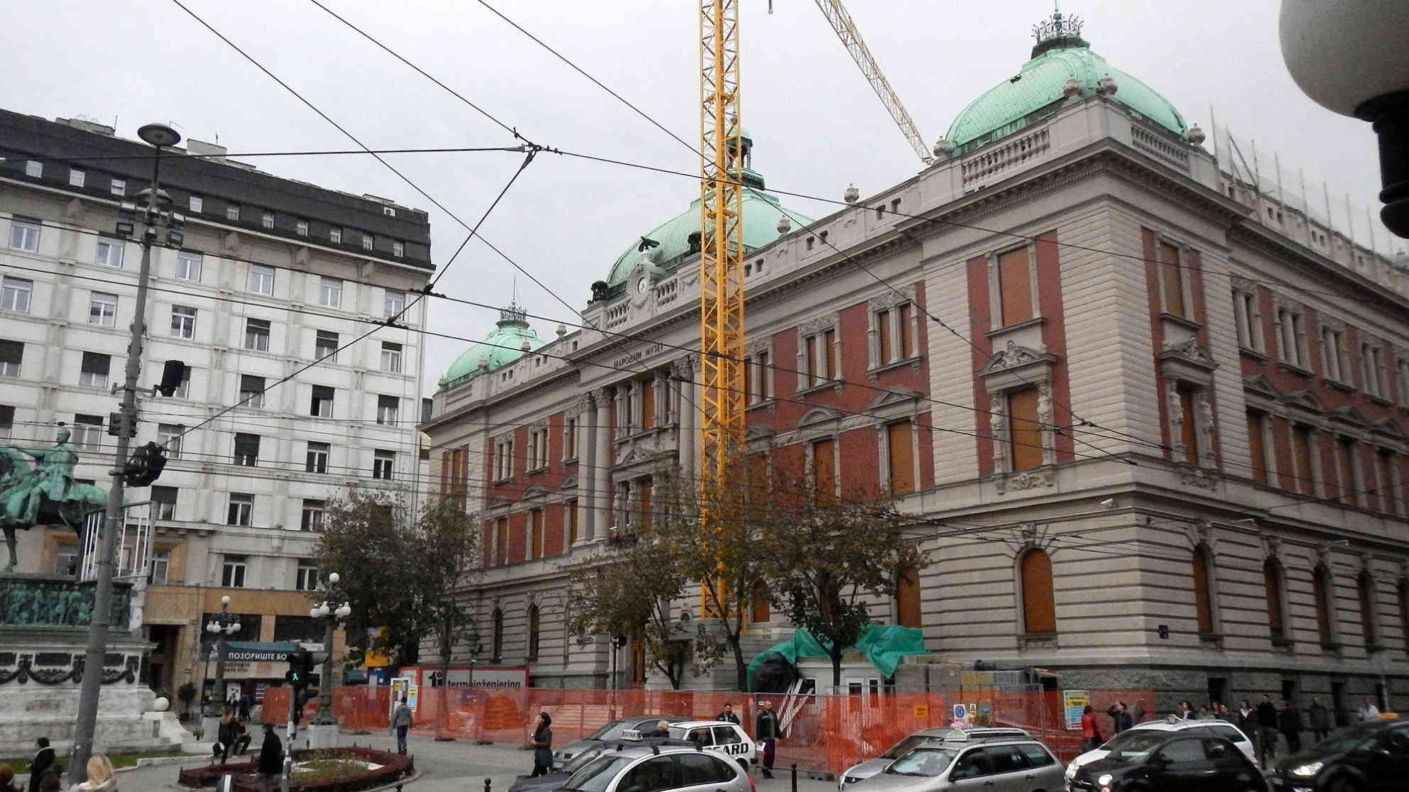 Das Nationalmuseum in Belgrad ist seit Jahren geschlossen. Im Mai 2018 soll es endlich wieder geöffnet werden. Foto: BR | Dejan Stefanovic