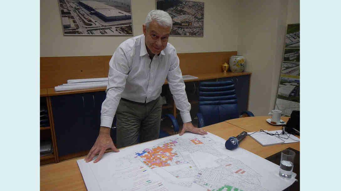 Plamen Pantschews Firma verwaltet die Trakia-Wirtschaftszone. Er möchte mehr ausländische Investoren von Bulgarien überzeugen. Foto: BR | Ekaterina Popova