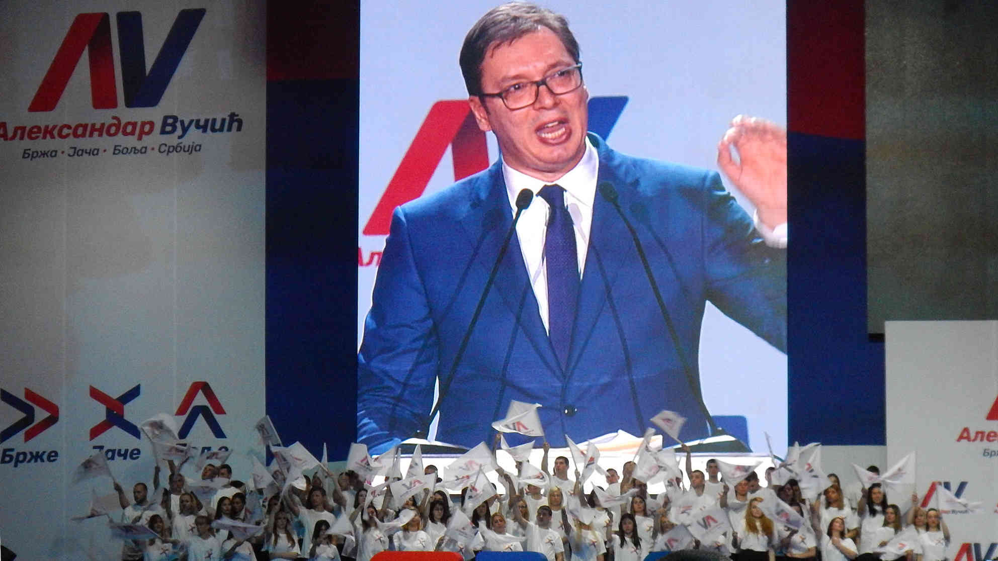 Er nutzt die ganze Macht des Staatsapparats im Präsidentenwahlkampf: Premier Aleksandar Vucic. Foto: BR | Dejan Stefanovic