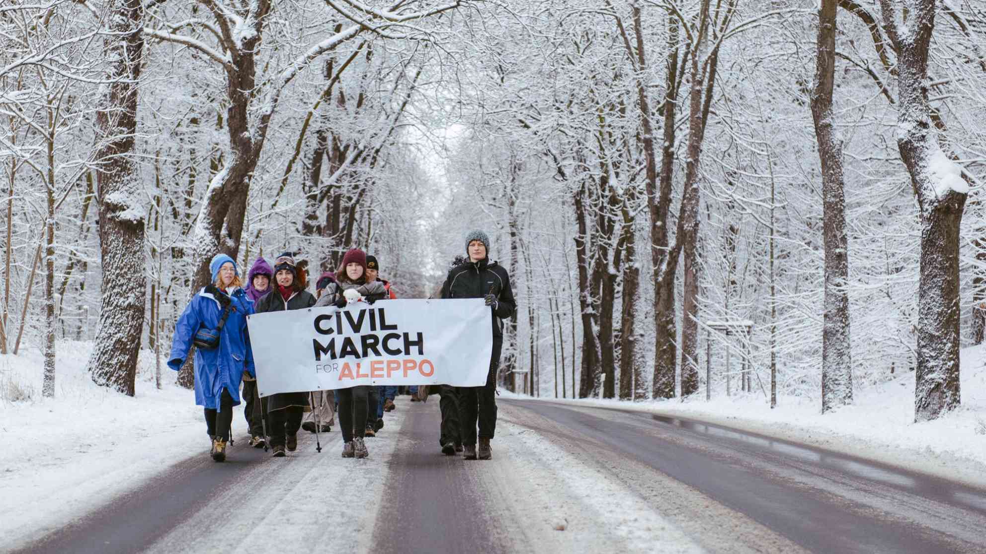 Nicht immer sind die Bedingungen auf dem fast 4.000 Kilometer Marsch von Berlin nach Aleppo günstig. Foto: Daniel Kempf-Seifried