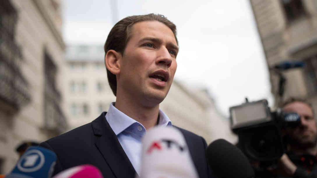 Der künftige ÖVP-Chef Sebastian Kurz nach einem Treffen mit Bundeskanzler Christian Kern in Wien. Foto: picture alliance/dpa