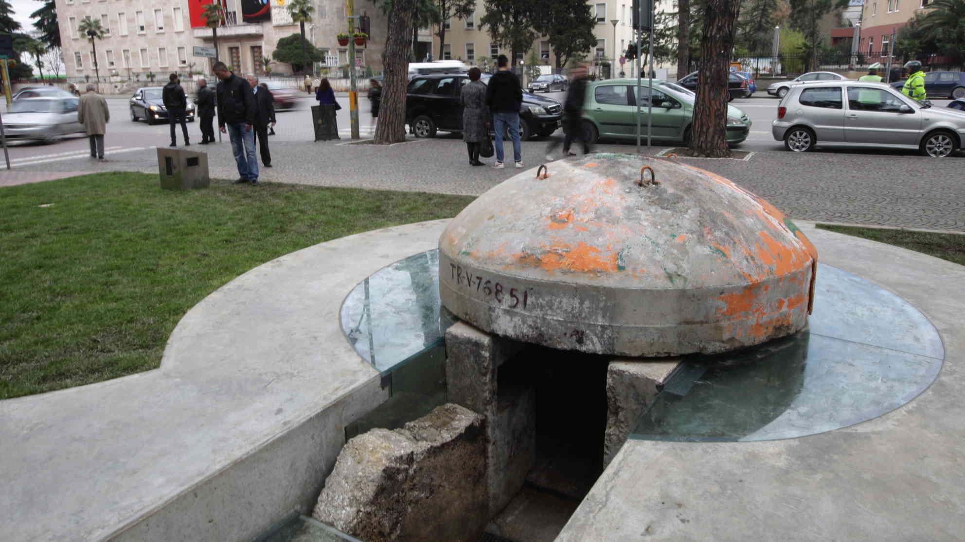 Gedenkstätte für die politischen Gefangenen des albanischen Hoxha-Regimes in der Hauptstadt Tirana. Foto: dpa