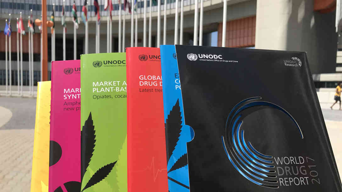 Vorstellung des World Drug Report 2017 in Wien. Foto: BR | Till Rüger