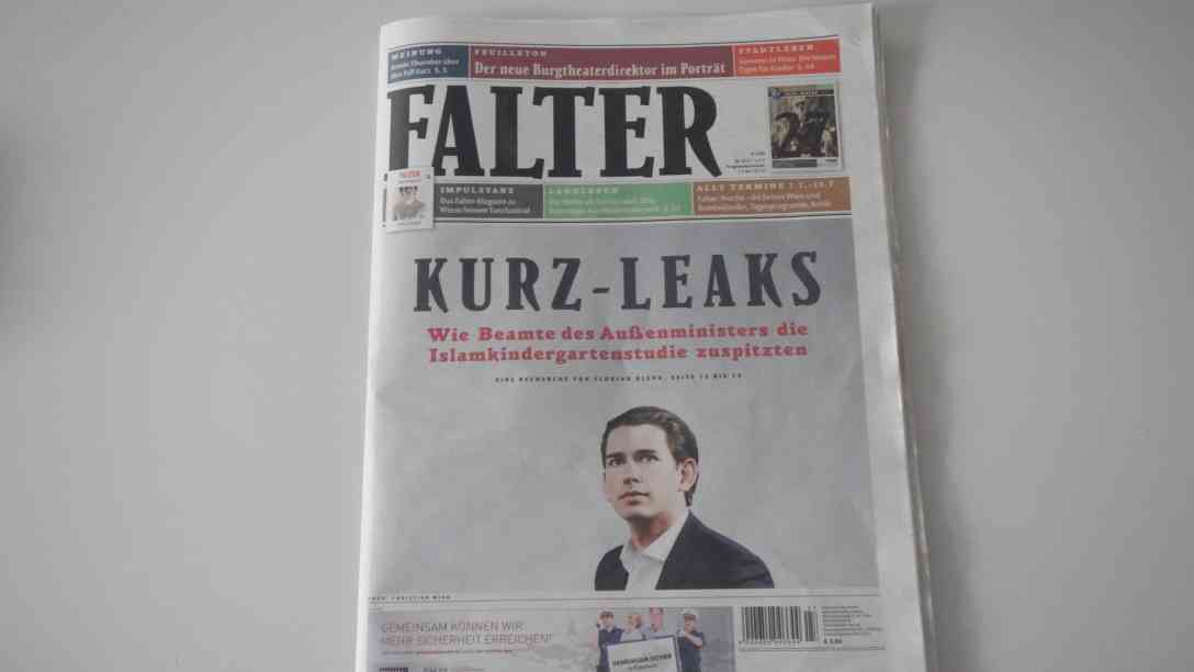 Das Wiener Stadtmagazin Falter hat eine Kurz-Leaks Affäre aufgedeckt. Foto: BR | Karin Straka