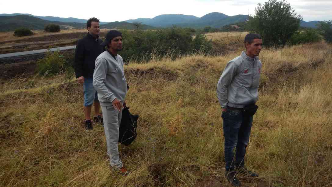 Immer wieder versuchen Menschen ohne gültige Papier über die grüne Grenze von Griechenland nach Mezedonien zu kommen. Foto: BR | Schaban Bajrami