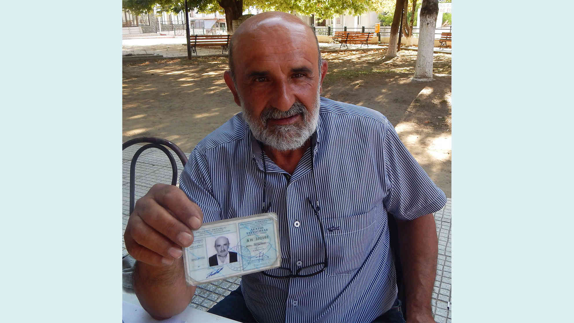 Pando Ashlakov, der ehemalige Bürgermeister von Meliti, kämpft seit fast 10 Jahren für die Anerkennung seines mazedonischen Namens. In seinem Pass steht die griechische Version: Panagiotis Anasthasiadis. Foto: BR | Schaban Bajrami
