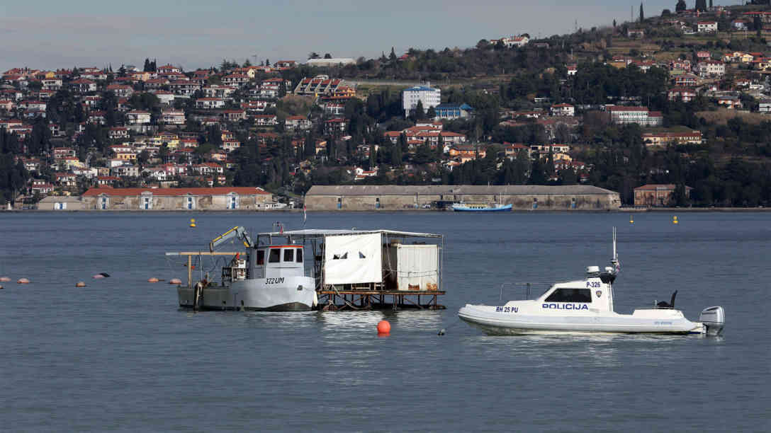 Die Bucht von Piran am 29.12.2017. Bisher gibt es nach dem Schiedsspruch keine größeren Zwischenfälle. Foto: picture alliance | PIXSELL