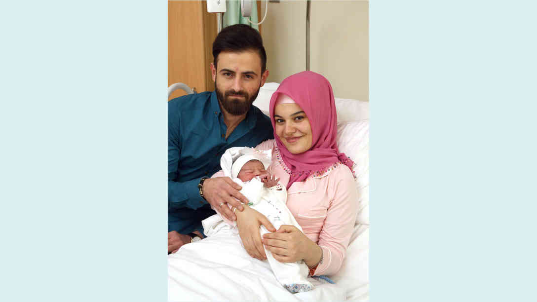 Dieses offizielle Geburtsfoto löste die Hasstiraden im Internet aus. Foto: KAV / Votava