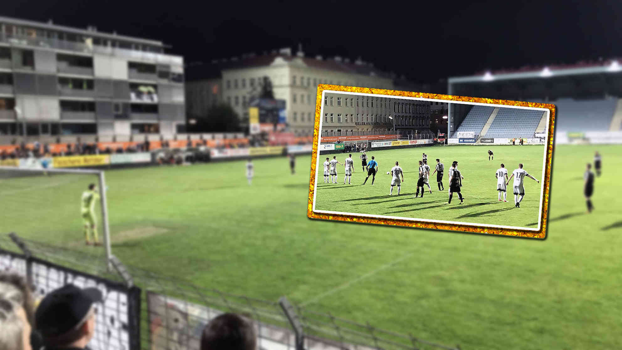 Spiel am Wiener Sport-Club-Platz. Immer nah dran am Geschehen. Foto: BR | Jan Heier