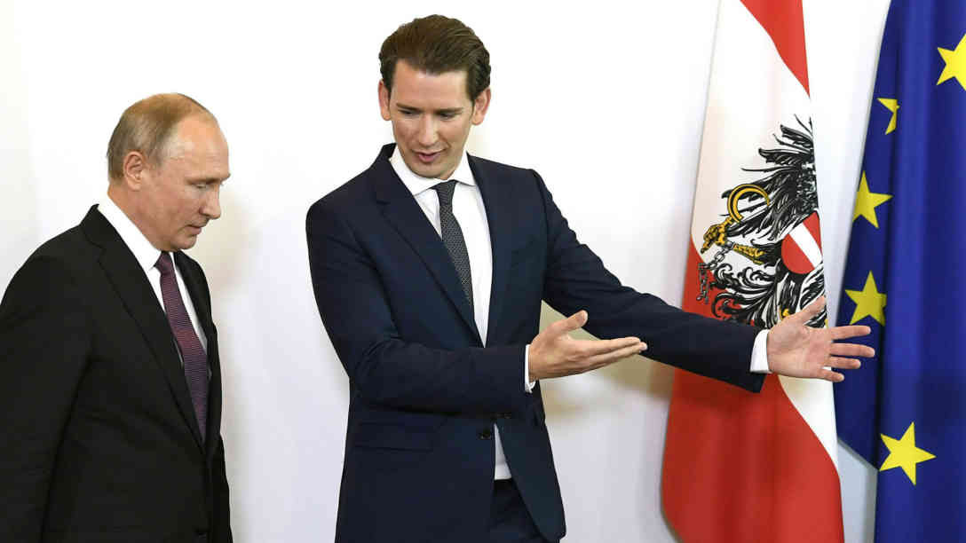 Die erste Auslandsreise in einen EU-Staat nach seiner Wiederwahl führte Vladimir Putin nach Wien. Foto: picture alliance/APA/picturedesk.com