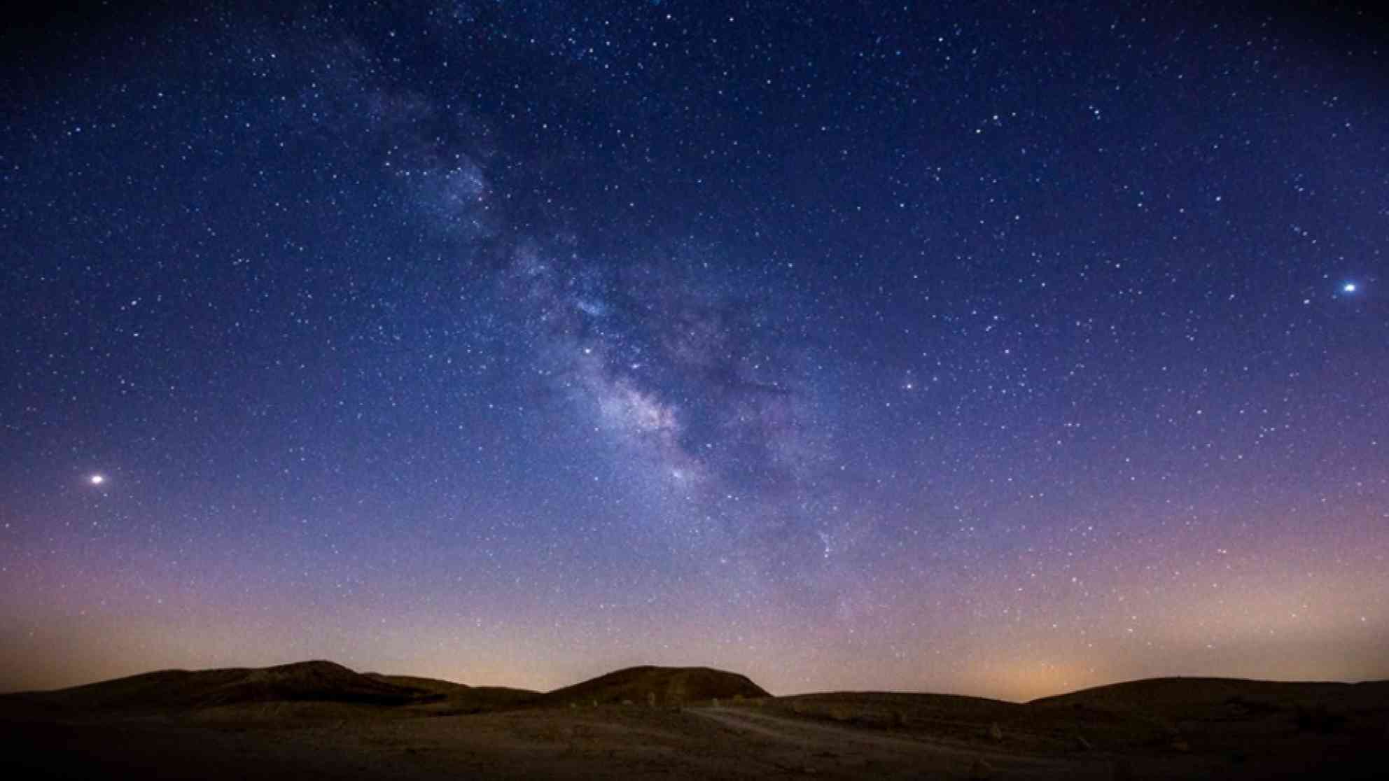 Sternklarer Himmel in der judäische Wüste. Foto: BR