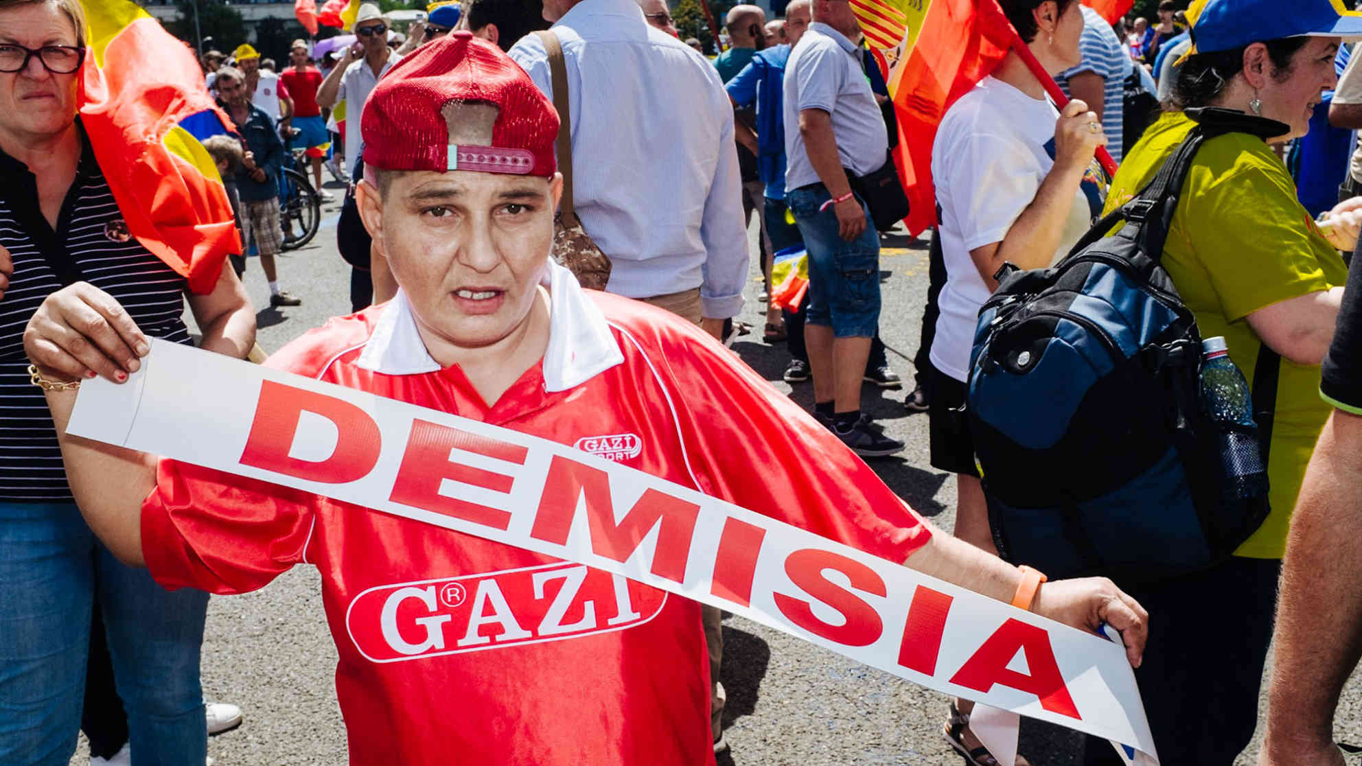 Demonstration in Bukarest, Rumänien am 10.08.2018 Foto: BR | Srdjan Govedarica